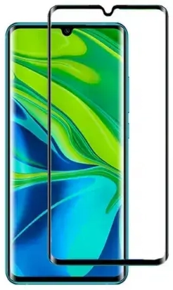 Fusion 5D Aizsargstikls pilnam ekrānam ar rāmiņu telefonam Xiaomi Mi Note 10 Lite Melns
