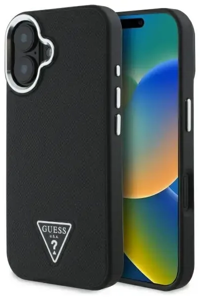 Guess GUHMP16MPGTSPSK iPhone 16 Plus 6.7" must kõva ümbris Grained Triangle MagSafe