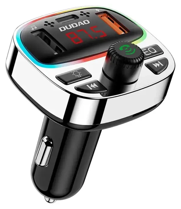 Dudao R2PRO+ saatja PD25W Bluetooth 5.3 RGB laadimisportidega - must ja hõbedane