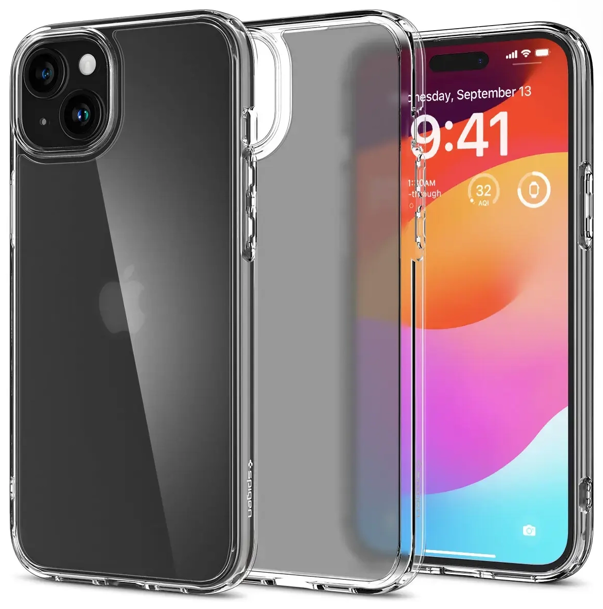 Spigen Ultra Hybrid dėklas iPhone 15 Plus - skaidrus