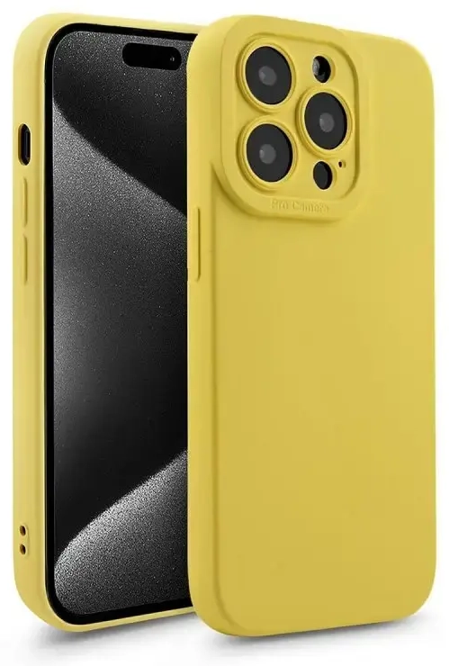 Fusion Softy protect silicone case for Apple iPhone 14 Plus yellow