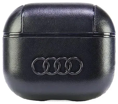 Audi Leather Big Logo AirPods 3 cover czarny|black AU-AP3-GT|D3-BK