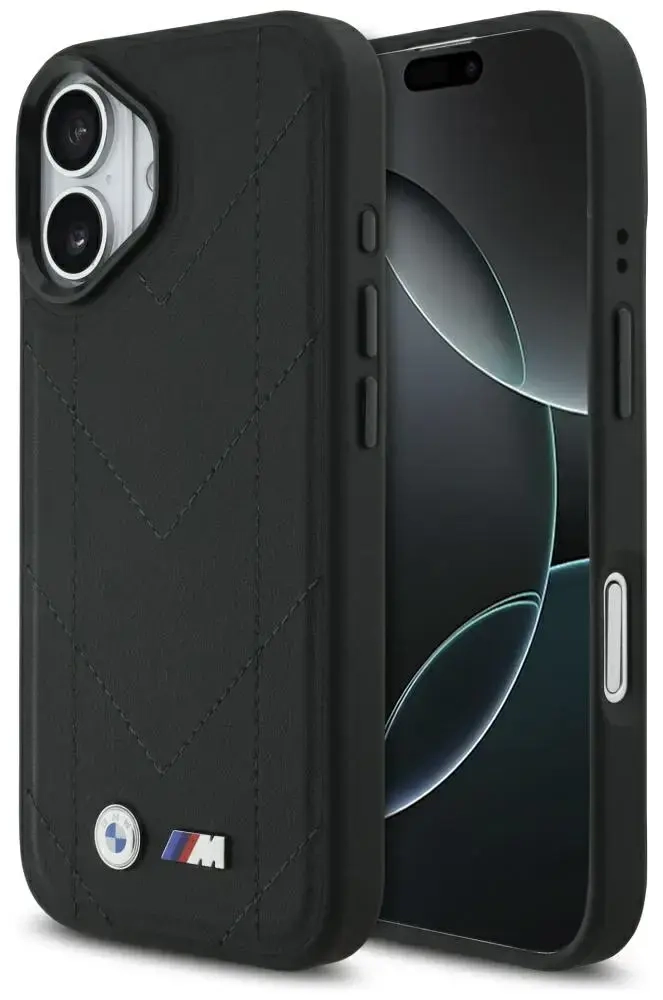 BMW M Quilted Logo чехол с поддержкой MagSafe для телефона iPhone 17 черный