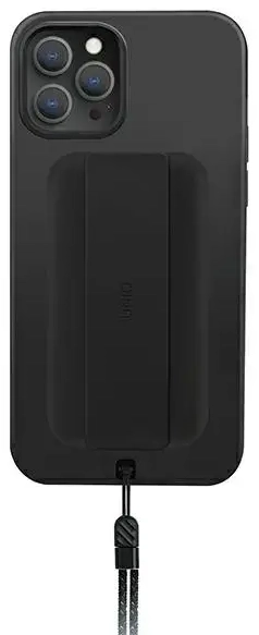 UNIQ etui Heldro iPhone 12 Pro Max 6,7" czarny|midnight black Antimicrobial