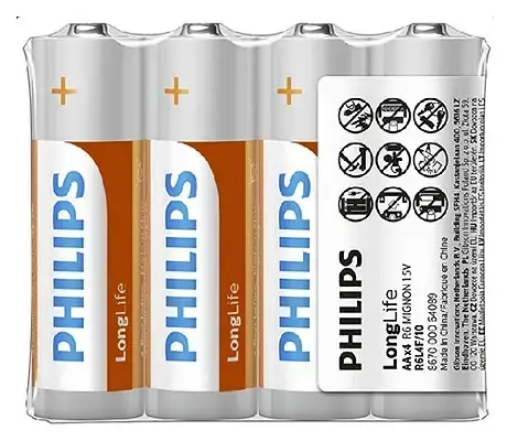 Battery PHILIPS AA LR6 LONGLIFE 4pcs