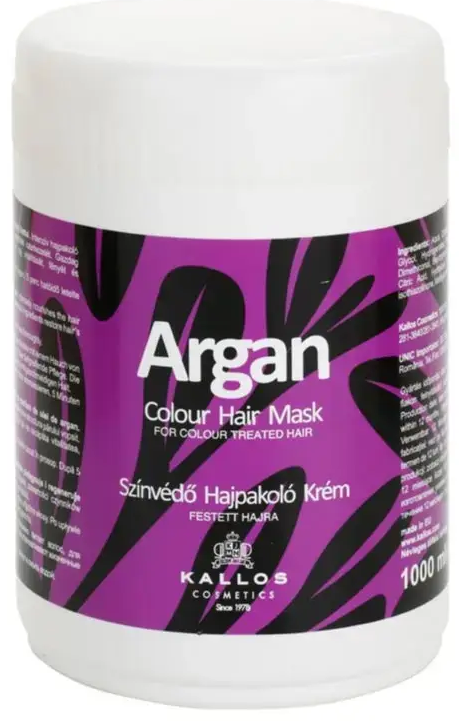 Kallos Argan Mask for Colour-treated Hair 1000 Ml