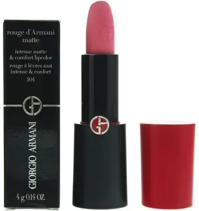 Giorgio Armani, Rouge d'Armani, Matte, Cream Lipstick, 504, Russian Rose, 4 g
