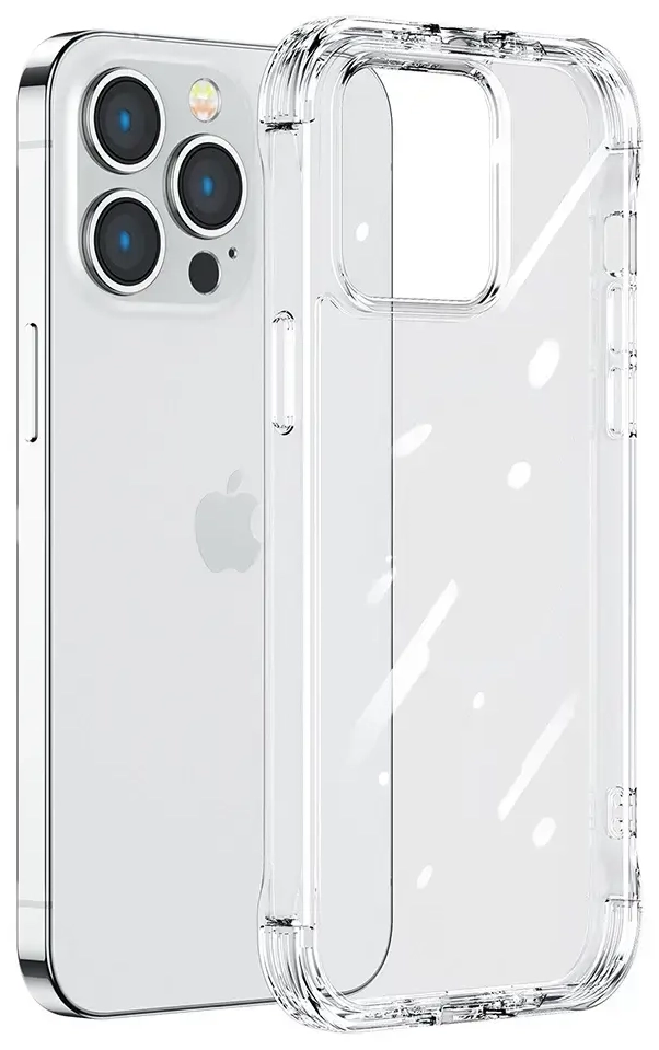 Joyroom Defender Series Case Cover for iPhone 14 Pro Armored Hook Cover Stand Clear (JR-14H2)