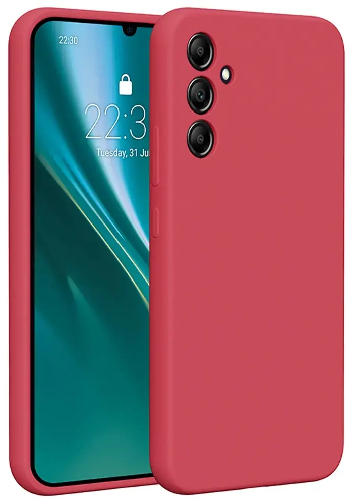 Etteri silikoninis telefono dėklas Samsung Galaxy A34 5G avietinis