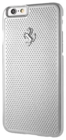 Ferrari Perforated Aluminum telefono dėklas, skirtas iPhone 6 | 6S, sidabrinis