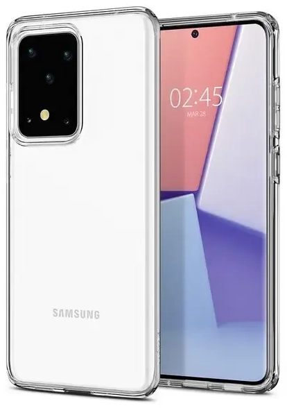 Spigen Liquid Crystal Silikona Aizsargapvalks Priekš Samsung G988 Galaxy S20 Ultra Caurspīdīgs