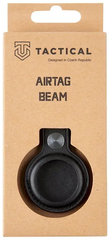 Tactical Airtag Beam Leather Black
