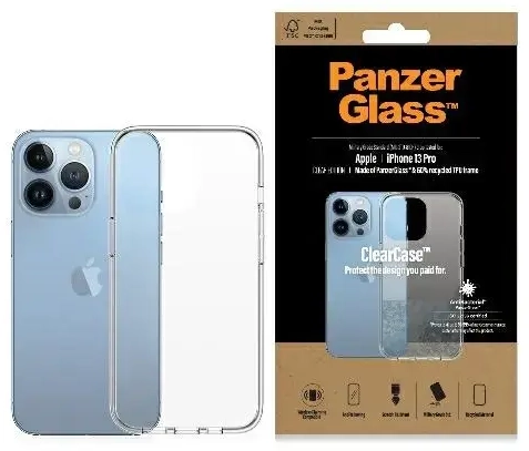 PanzerGlass ClearCase iPhone 13 Pro 6,1" Antibacterial Military grade clear 0322