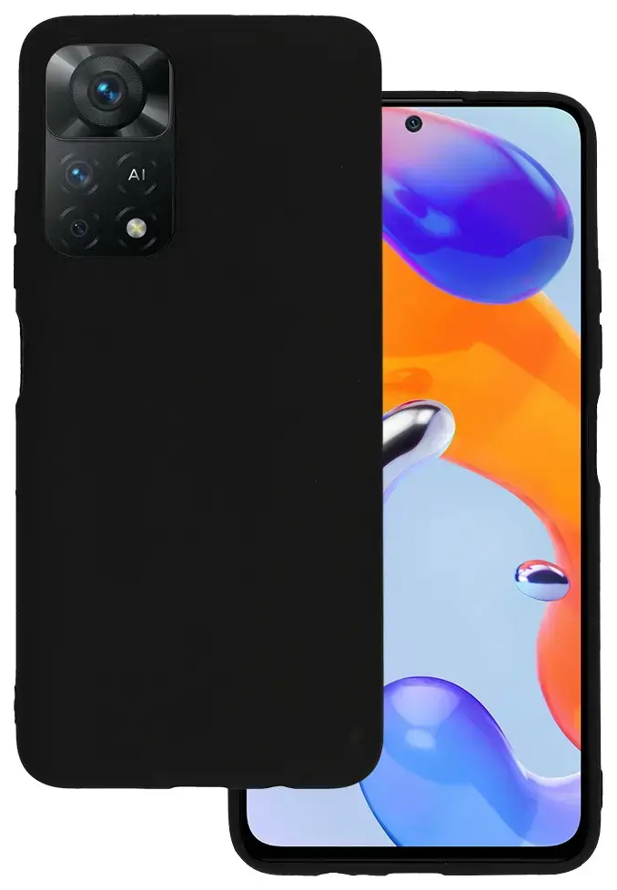 Back Case MATT for Xiaomi Redmi Note 11 5G/Poco M4 Pro 5G Black