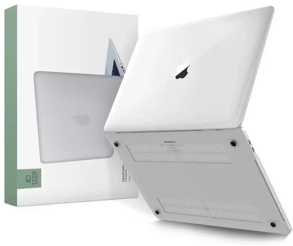 „Tech-Protect“ SmartShell dėklas MacBook Pro 14" M1 | M2 | M3 2021-2023 – skaidrus
