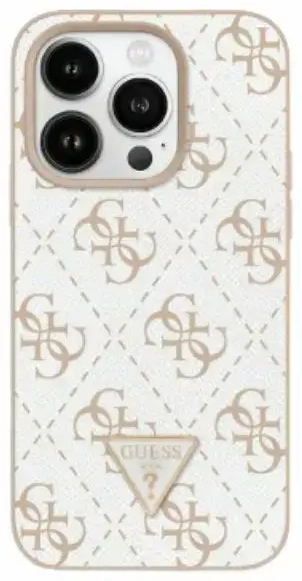 Guess GUHCP16SPG4GPH iPhone 16 6.1" biały|white hardcase New 4G Triangle