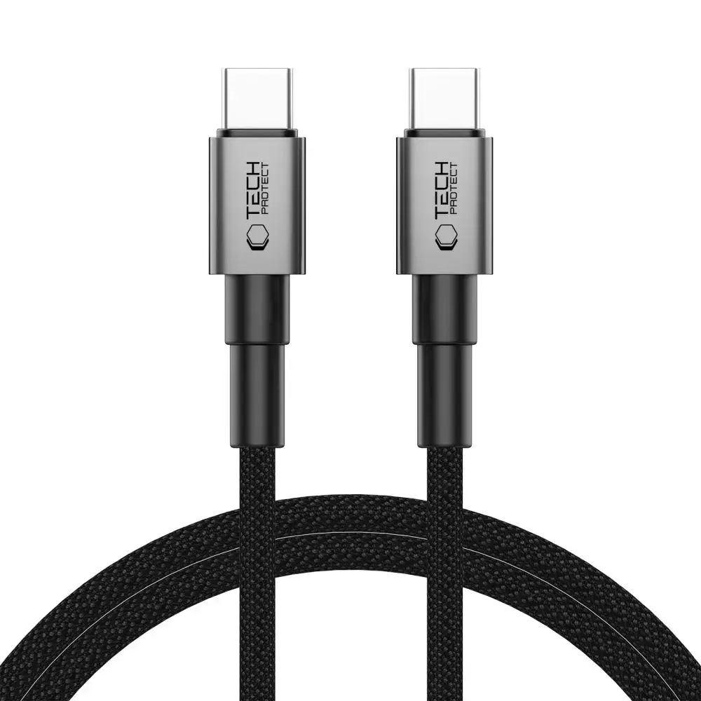 Tech-Protect Ultraboost DNA duomenų perdavimo ir įkrovimo laidas | USB-C | 60W | 2m | pilkas