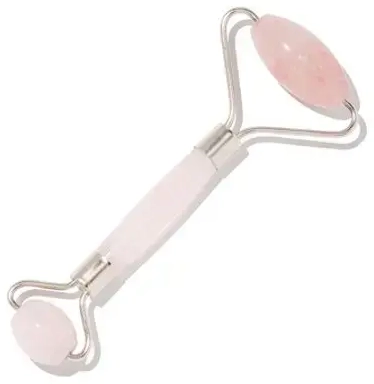 Daily Concepts, Daily Facial Roller Two Stone Heads Rose Quartz, 1 Count