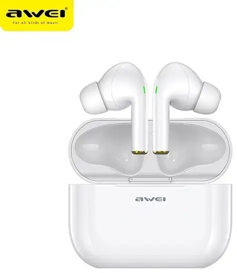 AWEI T29 Bluetooth 5.0 kõrvaklapid, valged
