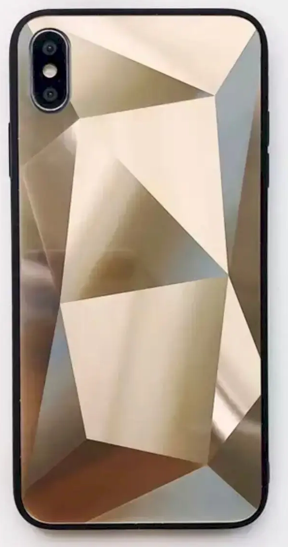 Fusion Diamond Stone Back Case Silikona Aizsargapvalks Priekš Apple iPhone 11 Pro Zeltains