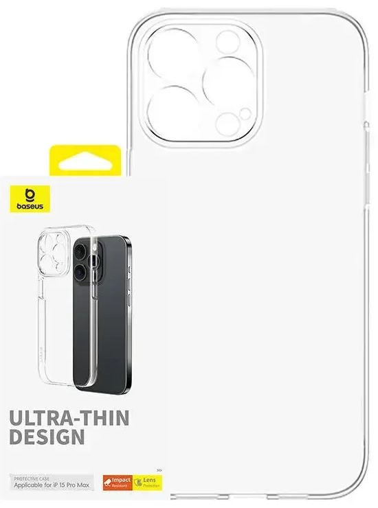 Telefona korpuss iPhone 15 ProMax Baseus OS-Lucent Series (caurspīdīgs)