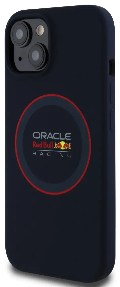 Red Bull Red Ring telefono dėklas iPhone 14 su MagSafe palaikymu, tamsiai mėlynas