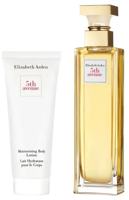 Set Elizabeth Arden: 5th Avenue, Eau De Parfum, For Women, 100 ml + 5th Avenue, Hydrating, Body Lotion, 50 ml