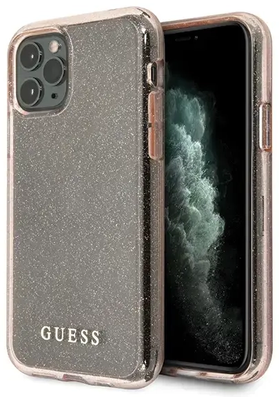 Guess GUHCN58PCGLPI iPhone 11 Pro różowy|pink hard case Glitter