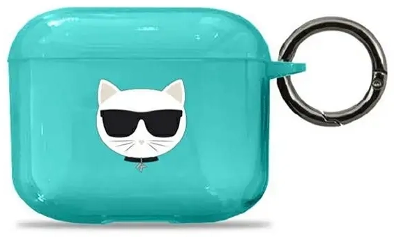 Karl Lagerfeld KLA3UCHFL AirPods 3 cover niebieski|blue Choupette