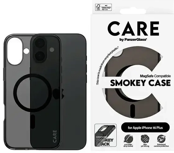 CARE by PanzerGlass Flagship Case iPhone 16 Plus 6.7" dymny|smokey MagSafe 1351