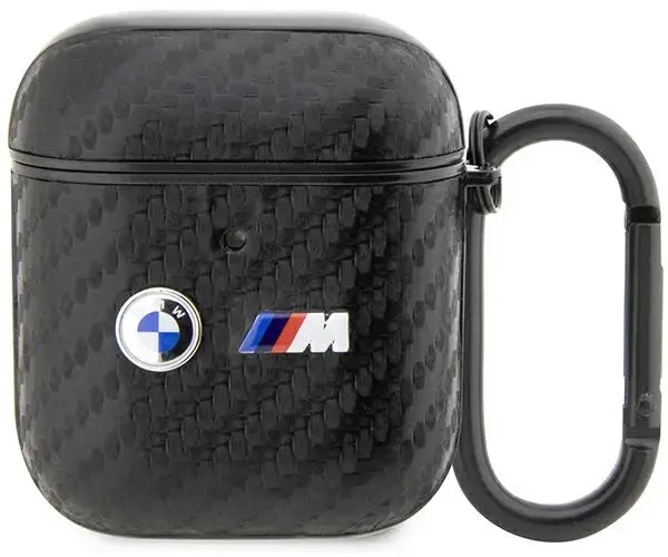 BMW BMA2WMPUCA2 AirPods 1|2 cover czarny|black Carbon Double Metal Logo