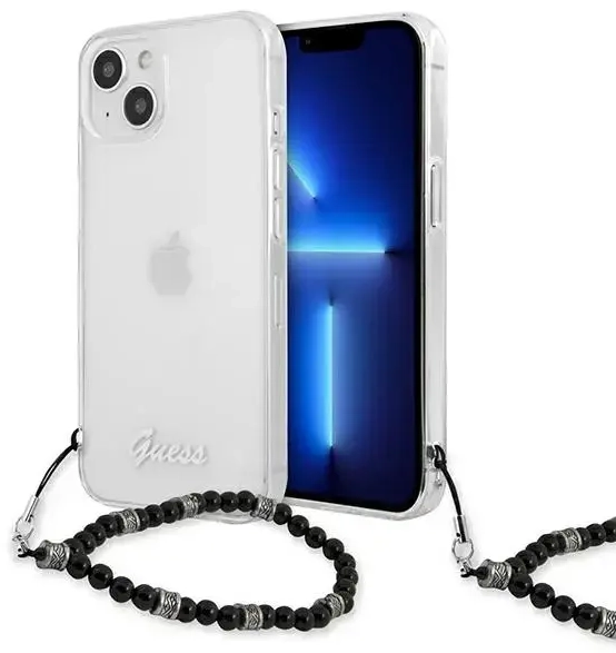 Guess GUHCP13MKPSBK iPhone 13 | 14 | 15 6.1" Transparent hardcase Black Pearl