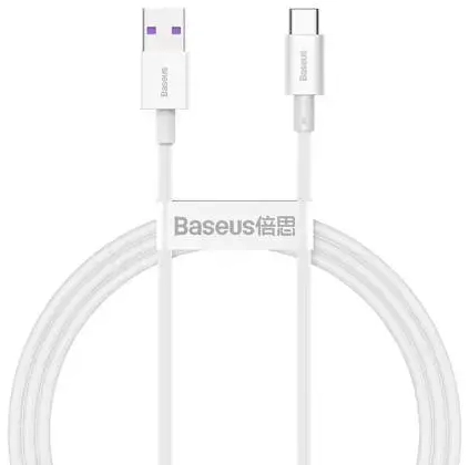Baseus Superior Series data transfer and charging cable | USB-A to USB-C | 66W | 1m | white