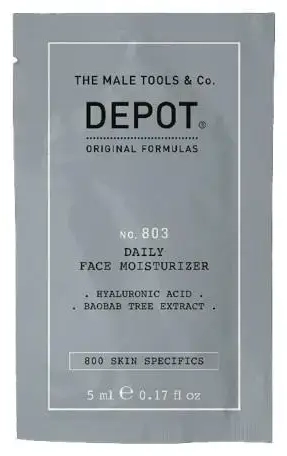 Depot, 800 Skin Specifics No. 803, hialurono rūgštis, drėkinamasis dieninis veido ir kaklo kremas, 5 ml
