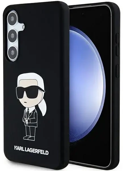 Karl Lagerfeld Silicone Ikonik case for Samsung Galaxy S24 - black