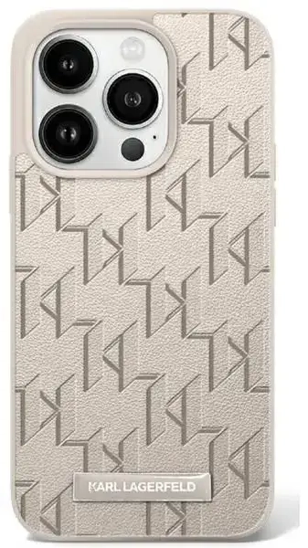 Karl Lagerfeld KLHMP16SPKHPORPE iPhone 16 6.1" beżowy|beige hardcase Hot Stamp Magsafe