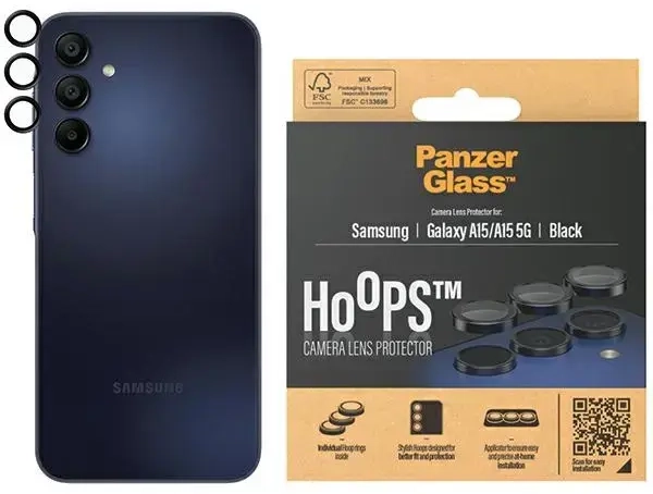 PanzerGlass Hoops Camera Sam A15 | A15 5G czarny|black 1224 camera lens protector hoop optic rings