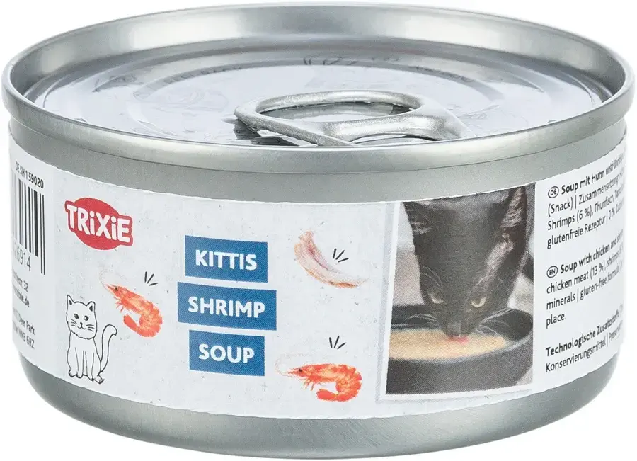 Konserveeritud kassitoit : Trixie Shrimp Soup with chicken and shrimp, 80 g