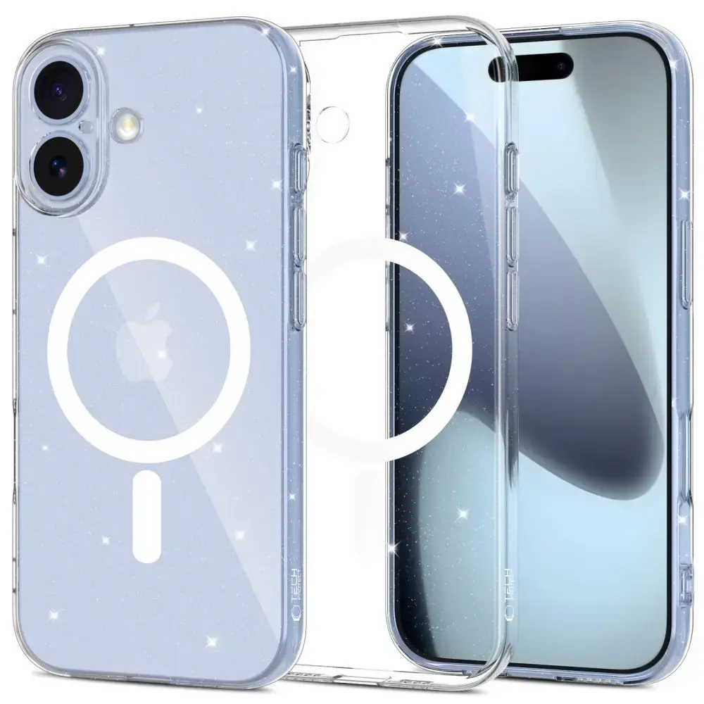TECH-PROTECT FLEXAIR maciņš ar MagSafe atbalstu telefonam Apple iPhone 17 glitter