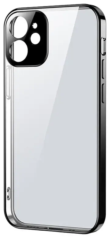 Joyroom New Beauty Series ultra thin case with electroplated frame for iPhone 12 Pro black (JR-BP743)