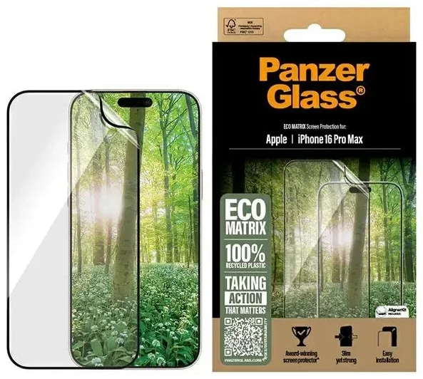 PanzerGlass MATRIX Screen Protector iPhone 16 Pro Max 6.9" Ultra-Wide Fit 2872