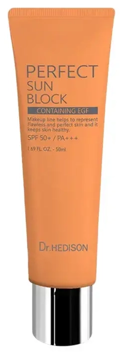 Dr. Hedison, Perfect Sun Block, Anytime, Cream, Face and body, High, 50 ml
