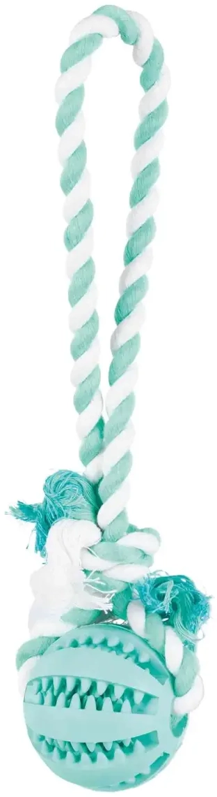 Rotaļlieta suņiem : Trixie Denta Fun Playing Rope with Ball 7cm|24cm