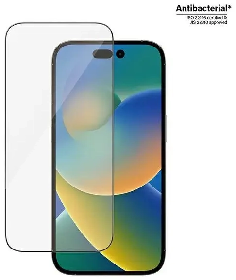PanzerGlass aizsargstikls telefonam iPhone 14 Pro 6,1 ar antibakteriālu vieglo līniju iekļauts 2784