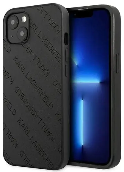 Karl Lagerfeld KLHCP13SPTLK iPhone 13 mini 5,4" hardcase czarny|black Perforated Allover