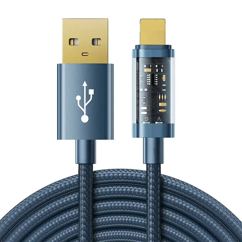 Joyroom S-UL012A20 andmeedastus- ja laadimiskaabel | USB-A – Lightning | 20W | 2m | sinine