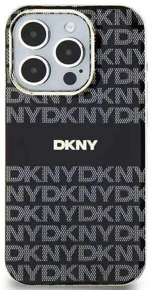 DKNY DKHMP14SHRHSEK iPhone 14 | 15 | 13 6.1" czarny|black hardcase IML Mono & Stripe MagSafe