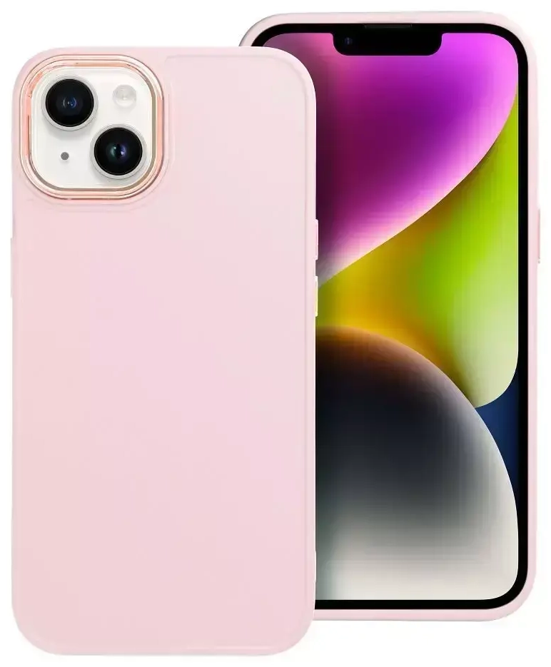 Силиконовый задний чехол Fusion Frame для Samsung Galaxy A14 4G | 5G розовый