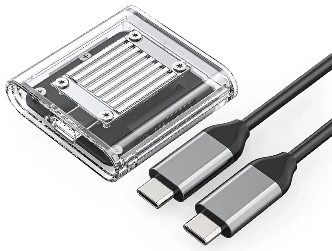 Orico TC20-M2-10G M.2 NVME USB-C 3.2 Disk Caddy - Transparent
