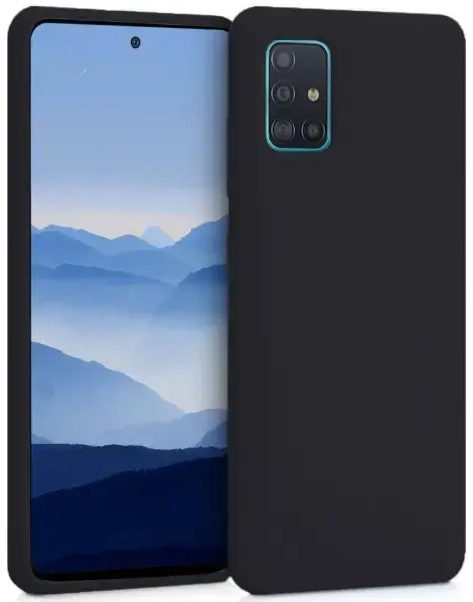 Fusion Soft Matte Back Case Silikona Aizsargapvalks Priekš Samsung Galaxy A25 5G | 24 4G Melns